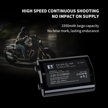 FB-EN-EL18d 3350mAh 10.8V Digital Camera Battery Pack Enel18d Camera Battery for Nikon Z9 D4 D4S D5 D6 detail image