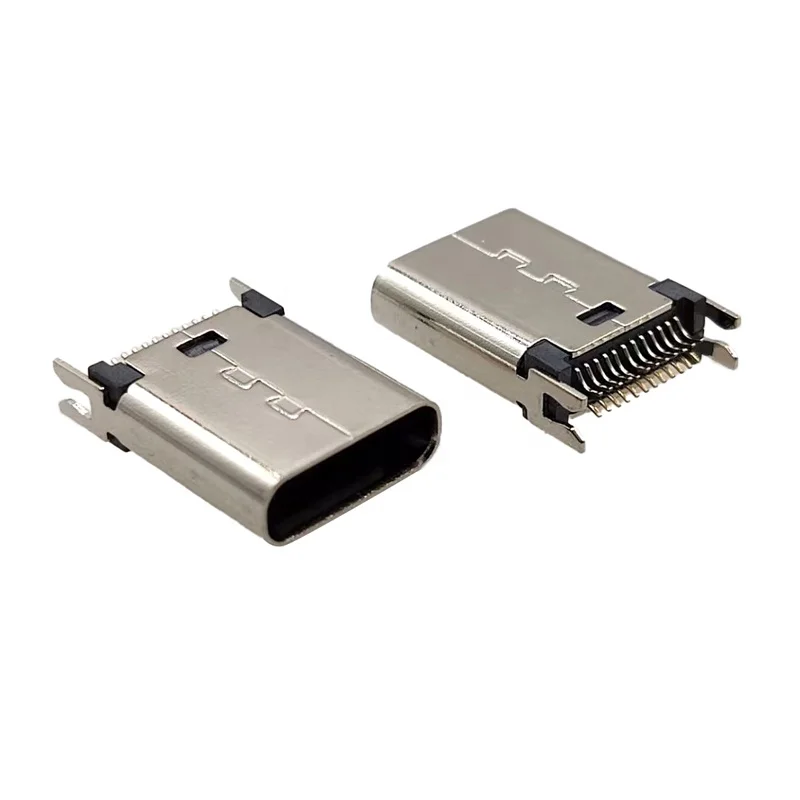 Разъем usb 3,1 типа c, 24 контакта, шина pcb 24 P, Тип c, гнездовой разъем, гнездовой разъем