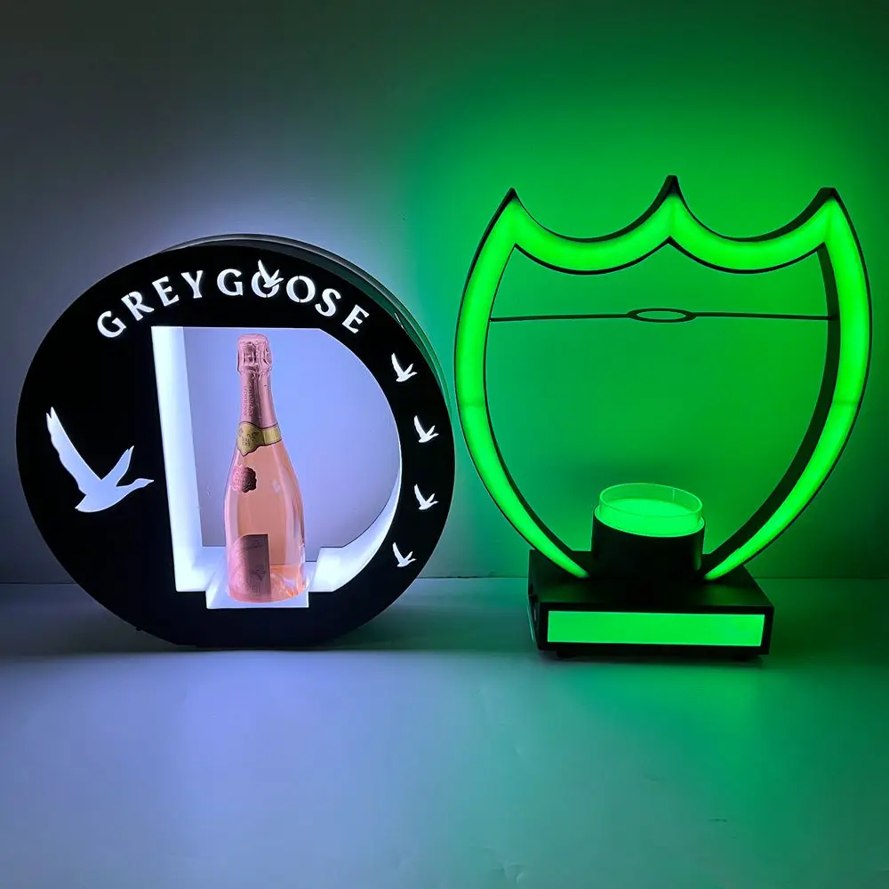 Custom Message Board Sign Display Vip Service 26Pcs Led Letter Board Bottle Presenter for Nightclub Bar