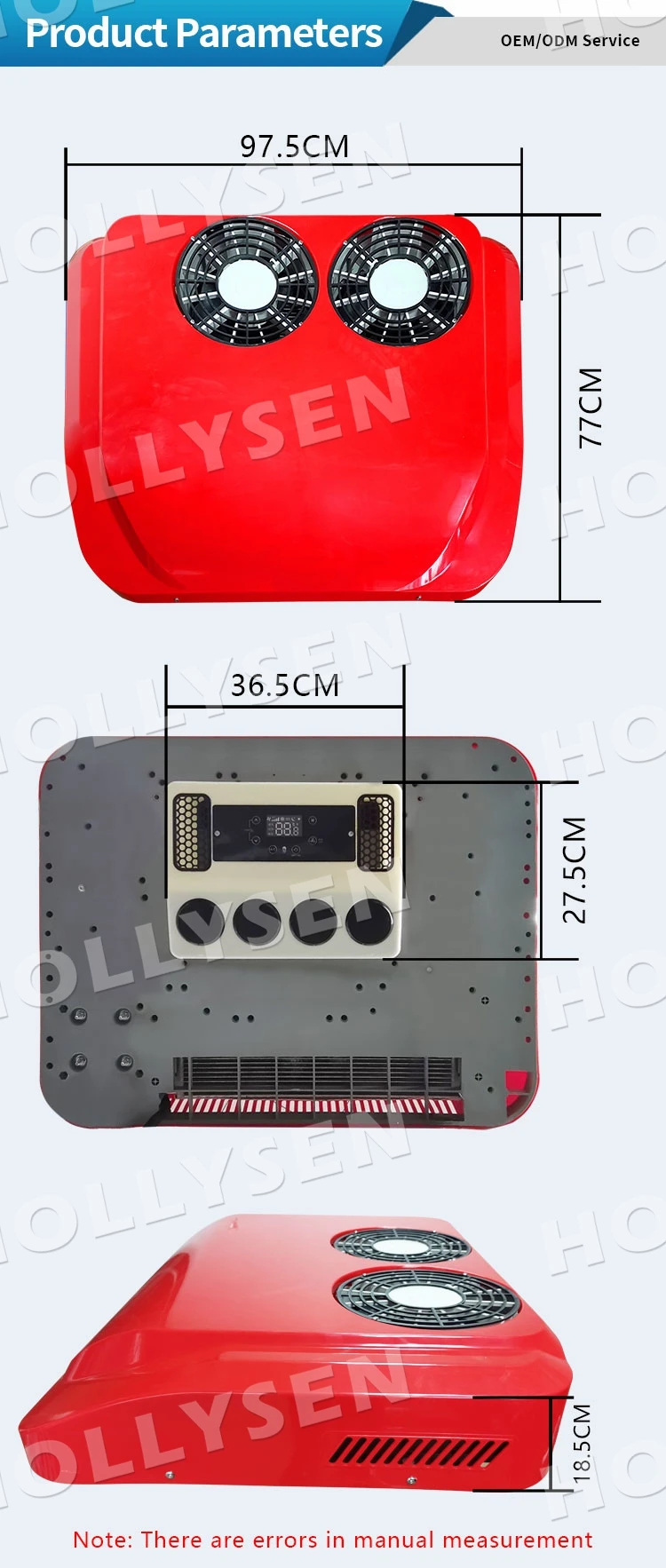 Caravan Truck 24v 12v Roof Top Rv Parking Rooftop Air Conditioner 12
