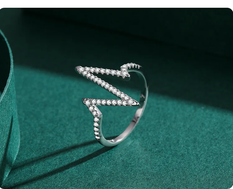 JZ1526 Hot Sale 925 Sterling Silver Delicate Bling Diamond