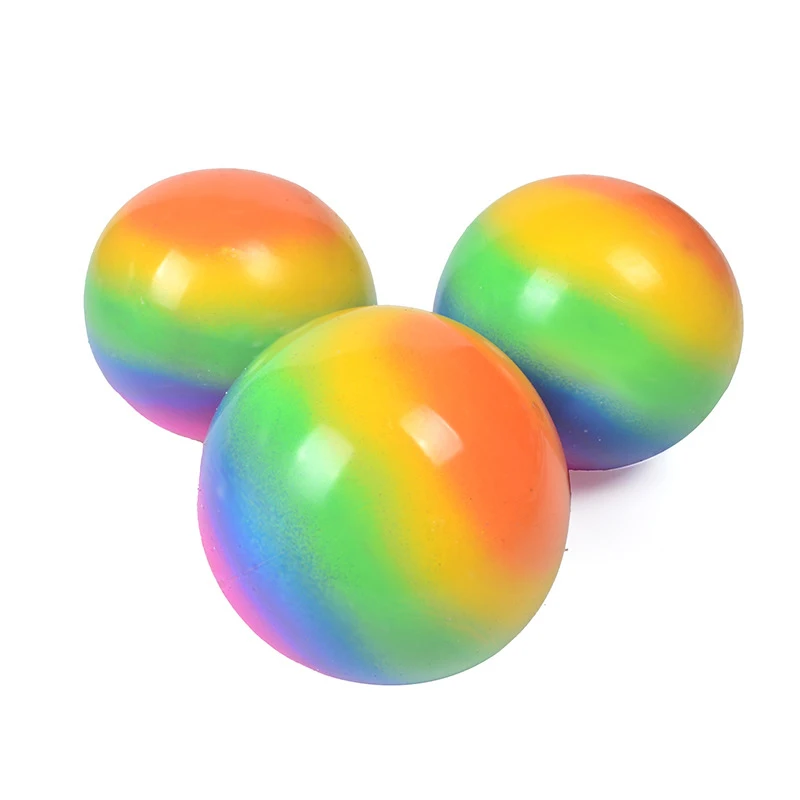 KAYEF Paquete De 12 Pelotas Antiestrés Arcoíris – Pelotas Sensoriales Suaves De Goma De 60mm – Alivia Ansiedad, TDAH O Autismo – Regalo Colorido