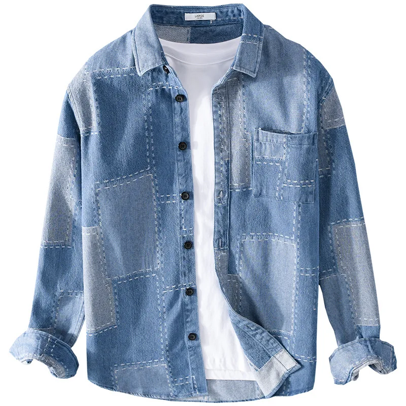 T-135 Denim Shirt - Trendy, Comfortable, and Versatile T-135 Denim Shirt - Trendy, Comfortable, and Versatile