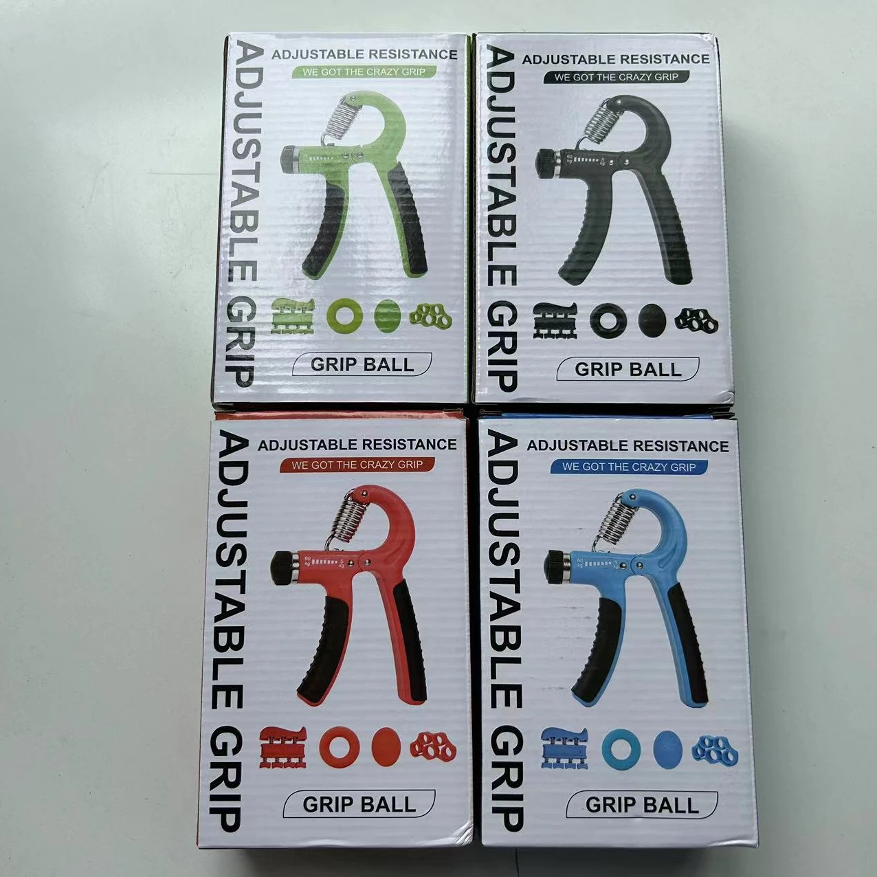CHENGMO SPORTS Factory Price Finger Exerciser Silicone Hand Grip High Quality Forearm Trainer 5 in 1 Hand Grip Strengthener Set