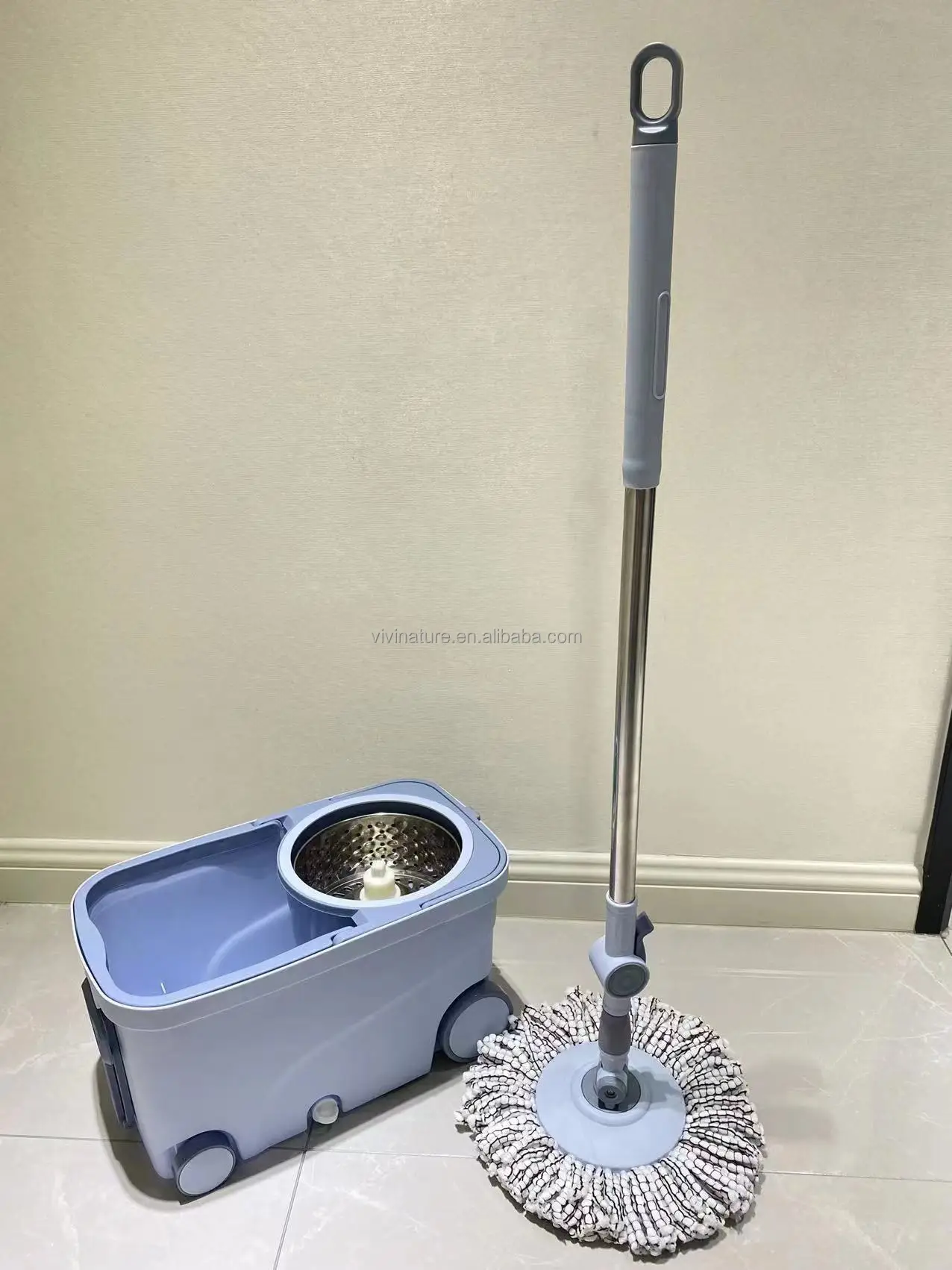 360 Вращающаяся Волшебная Швабра для уборки дома, швабра с 4 колесами