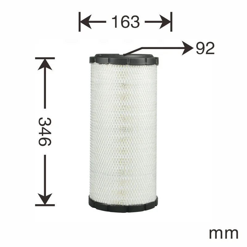 86559431 86982524 87033518 Air Filter for Excavators Factory 