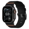 Black band orange stitched