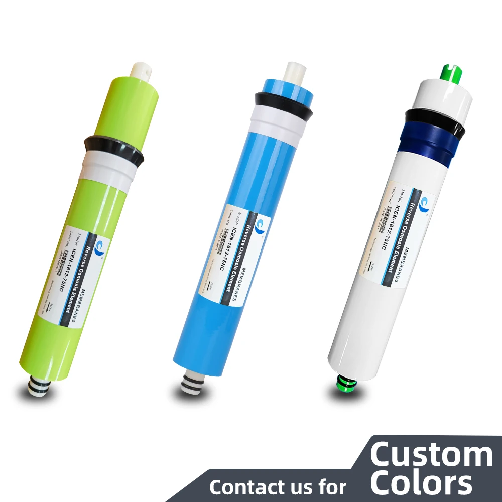 Мембранные элементы обратного осмоса Qicen 1812 75 GPD для очистки воды с высоким уровнем