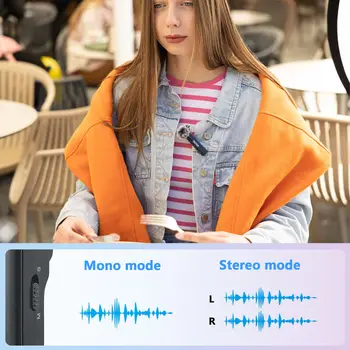 BOYA LINK Wireless Lavalier Microphone Noise Cancellation Lapel Mic With Charging Box for IPhone Type-C Smartphones Cameras detail image