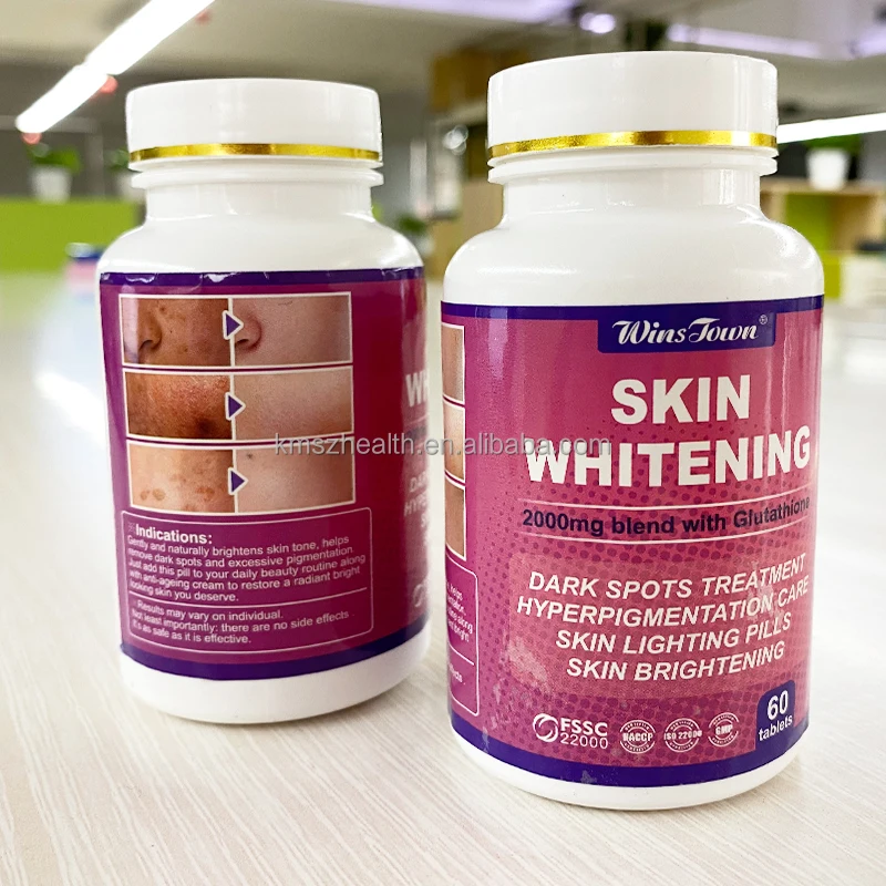 OEM Hight Quality Pure Skin Whitening L-Glutathione Supplement 60 Tablets Anti Aging