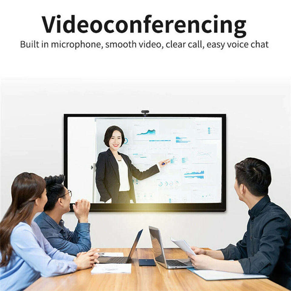 1080P Full HD Mini Webcam with Microphone,Laptop Desktop Computer USB Web Cam Camera Gamer Live Video Call Conference Streaming