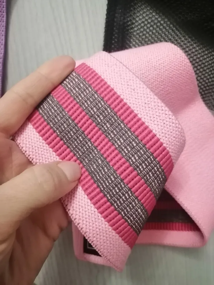 Wholesale Custom Logo Booty Resistance Workout Bands Exercise Hip Fabric Latex Bands Strip Type Fitness Bands Cotton Bags supplier