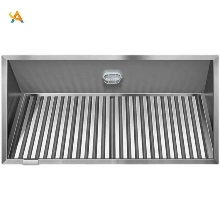Stainless Steel Paint Color Smoke Hood Restaurant Kitchen Chimney