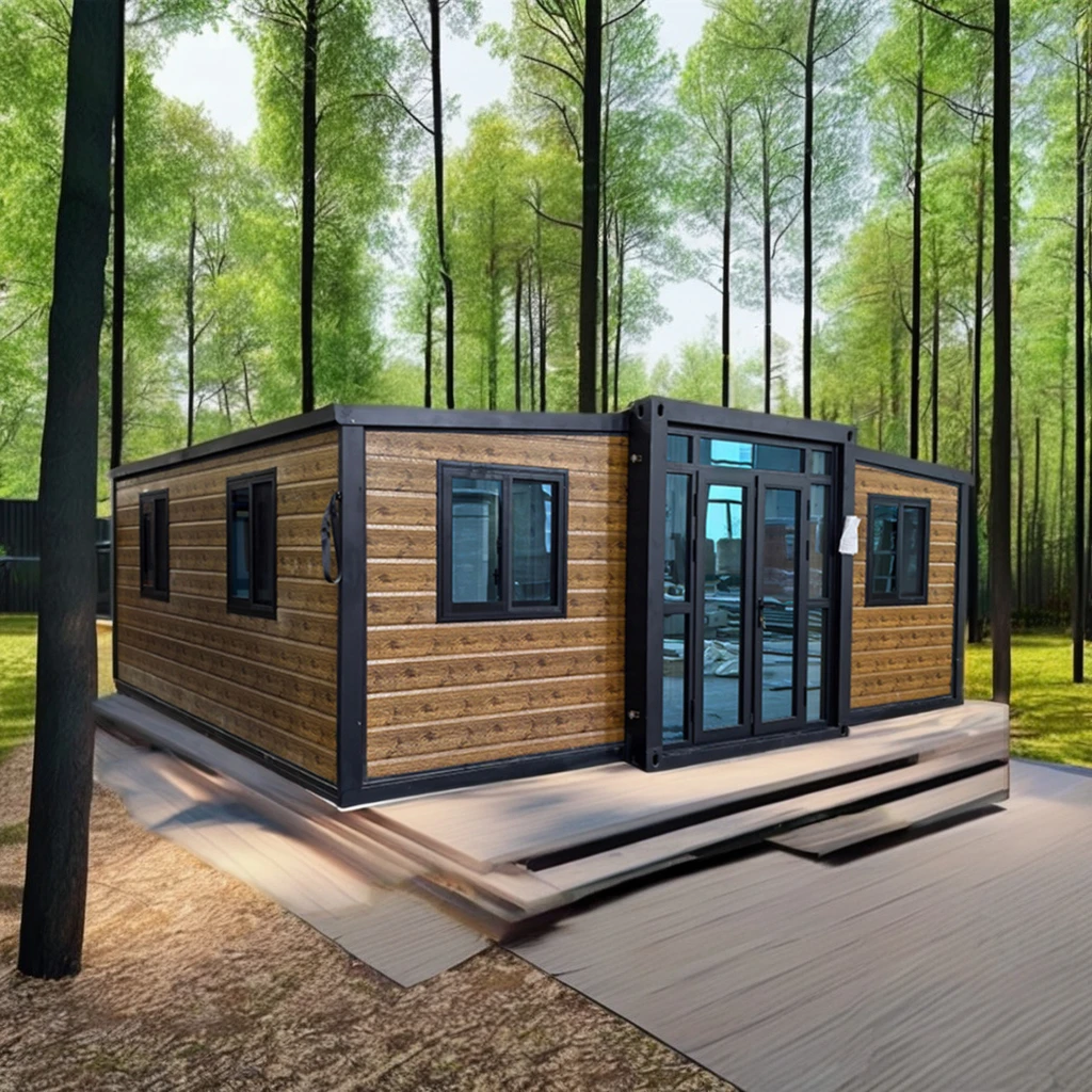 37m2 Expandable 40ft Steel Container Prefab Modular Home  Sandwich Panel for Home Office 20 30 40ft Size Application for Bedroom
