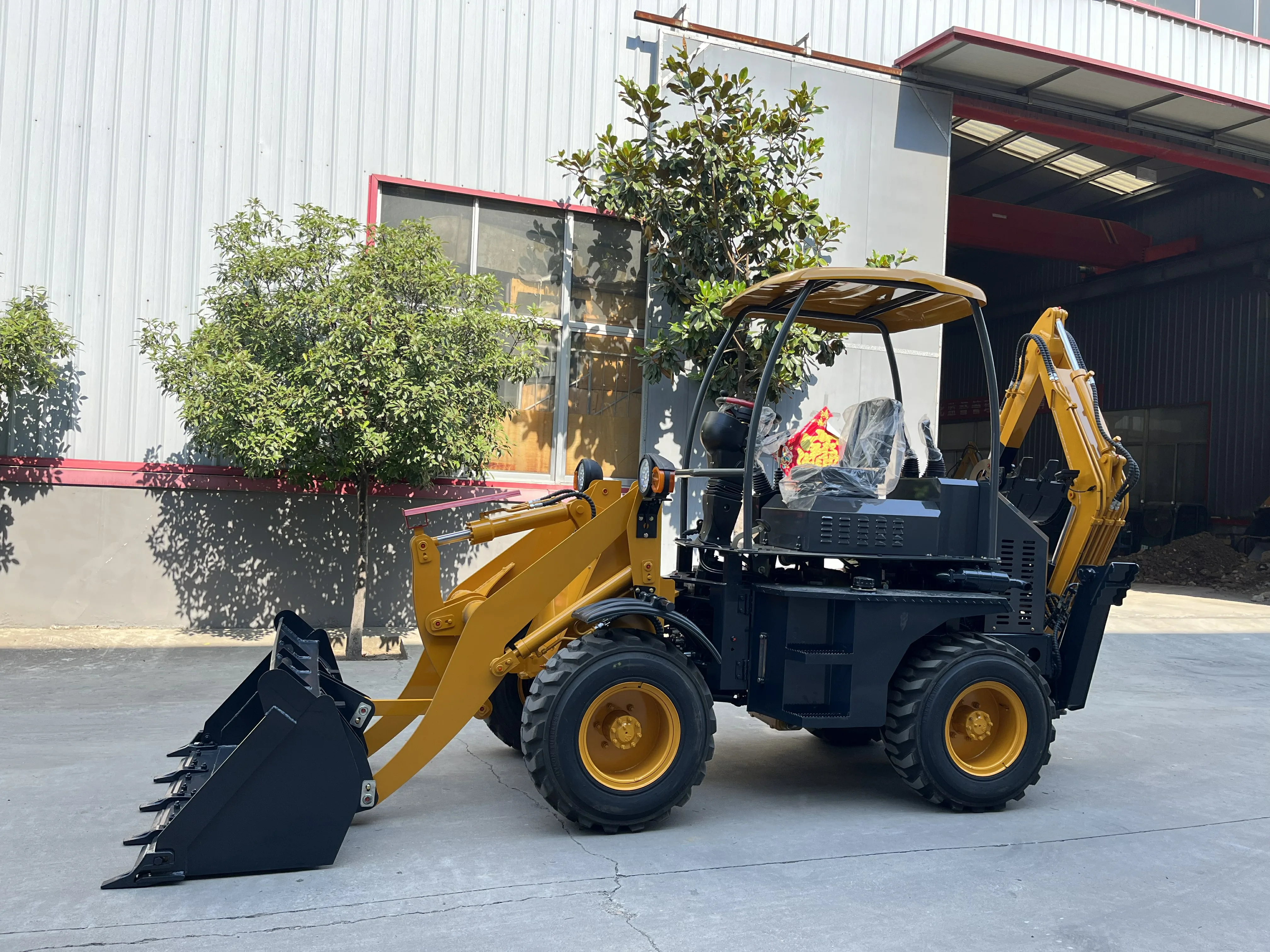 Mini Backhoe Loader with Price Mini Backhoe Excavator Front Wheel ...
