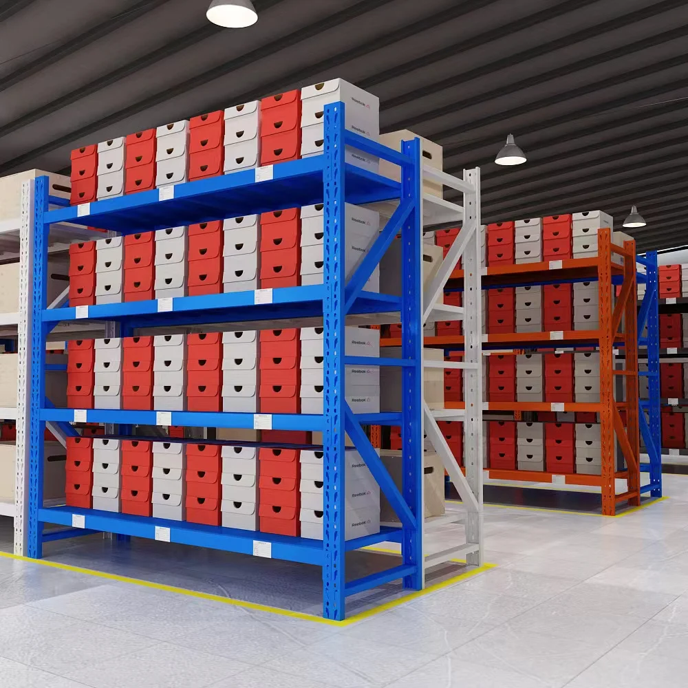 Factory Warehouse Shelving System Warehouse Storage Shelves Light Duty ...