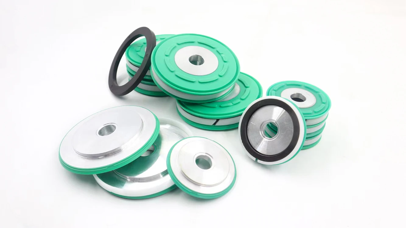 Blue Polyurethane KASTAS - K58 MAGNETIC PISTON-DOUBLE ACTING SEAL 30 to 125 MM Cylinder Piston SEAL Kit DSBC DPRS