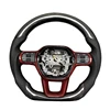 Carbon+Perforated Leather+Red Stitching+Buttons