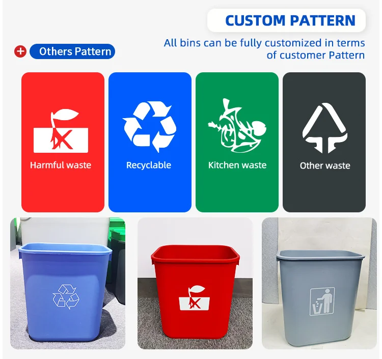 40L 60L Swing bin Plastic Waste Container Swing Lid manufacture