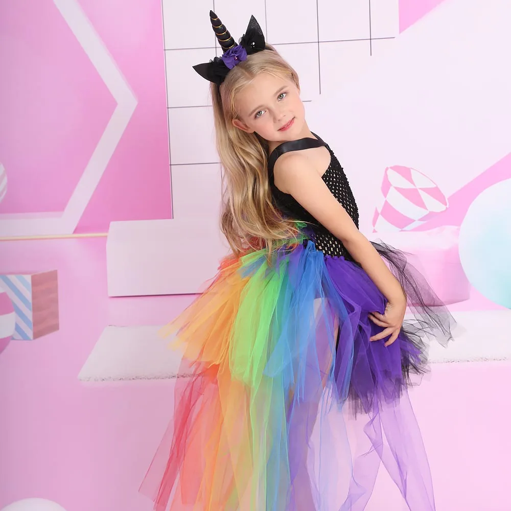 Mooie Prinses Tutu Jurken Voor Kinderen Bow Plooi Baby Kleding