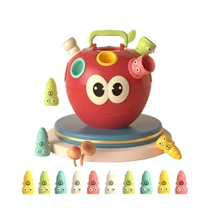 ITTL New Toys Baby Girl Colorful apple Educational Illuminative Baby Sensory Toys