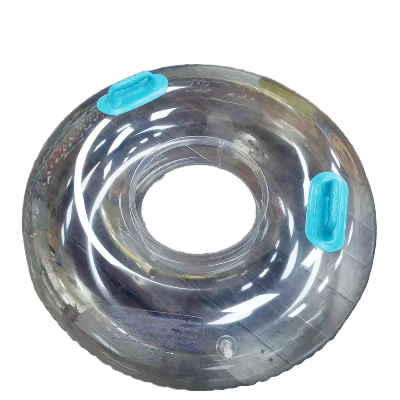 Lazy River Tube Inflatable PVC Clear Single Swim Ring Transparent Water Park Tube for Water Park Super Fibreglass Slide