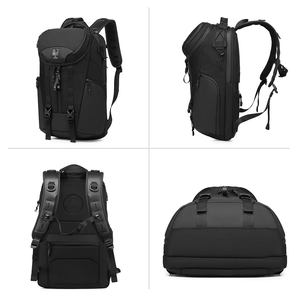 Ozuko 9639 Durable Anti Theft Business Toiletry Laptop Bag Hiking Rucksack Smart Travel Bag OEM Smart Travelling Sport Backpack