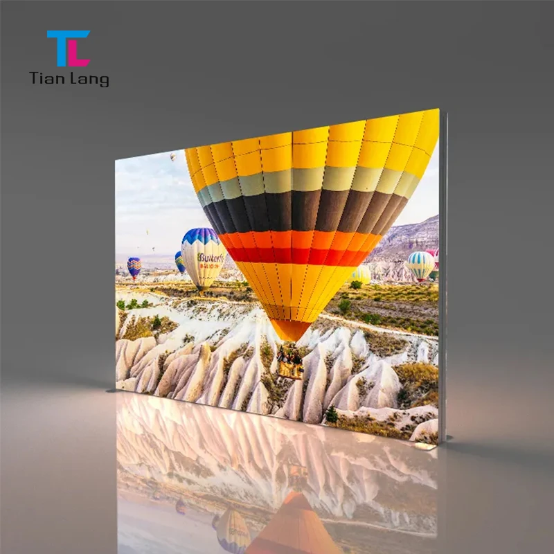 TianLang reklaamivahend tasuta pordible aluminium 120 SEG kaneelkaader LED valgustuslauk