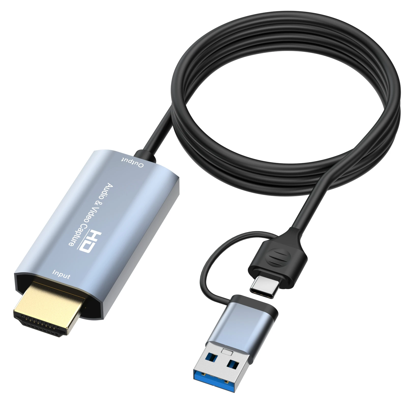 Carte De Capture Vidéo HDMI 4K/1080p 60Hz USB - Plug & Play Pour Streaming, Jeux, Réunions - Compatible PC, Mac - 5