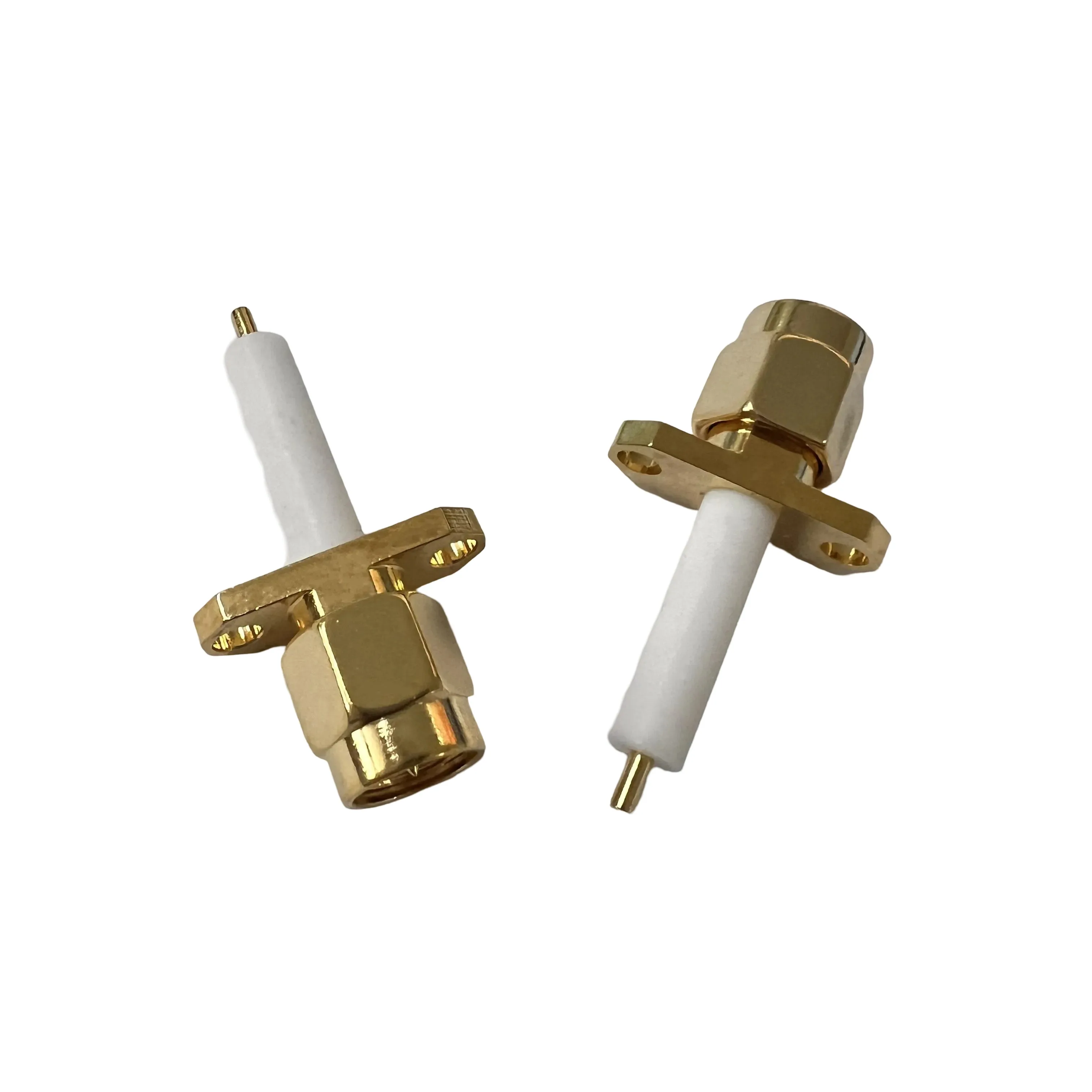 SMA-JFD Connector Gold-plated All Copper SMA Male Flange Connector