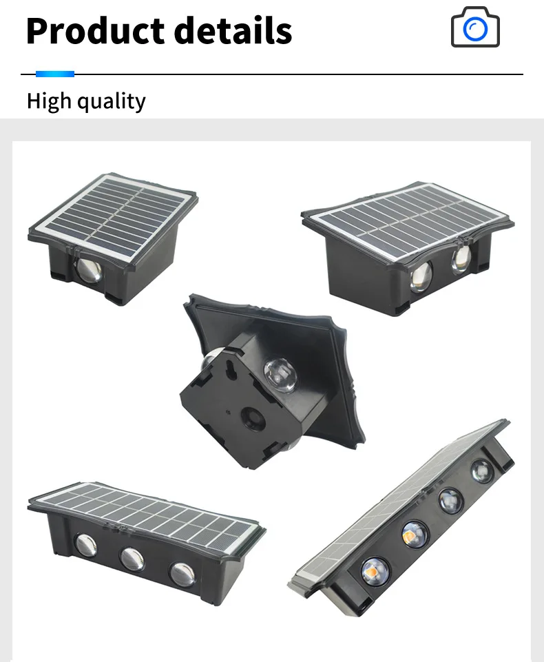 Waterproof Color Outdoor 4W 6W 8W Light-emitting Diode Solar Washing Lamp Garden Hotel Park Outdoor Decorative Lighting