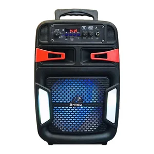 QS-4802 8Inch Kimiso karaoke Trolley speaker with Wired Mic