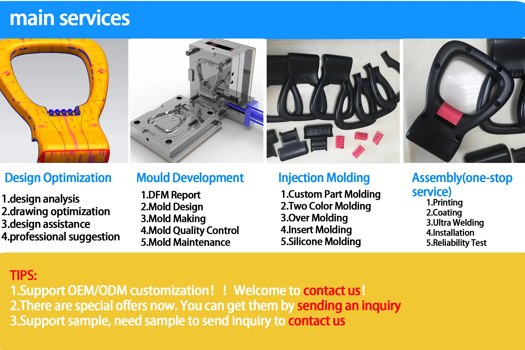 Customized Plastic Injection Molds  Injection Mould products  Mold Design Analyze Service factory