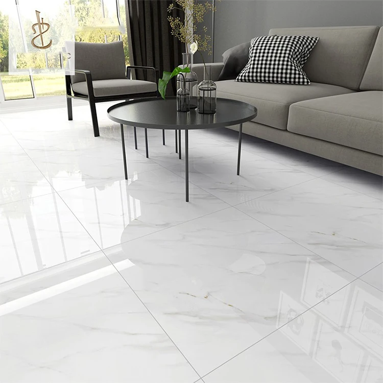 Hot Sale 60x60 Porcelanto Glossy Ceramic Tile For Floor Standard White 