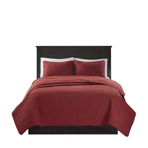 High Quality Microfiber Quilted Mattress Protector Filling 120gsm Polyester Anti-Slip Quilted Bedspreads BSCI OEKO-TEX100