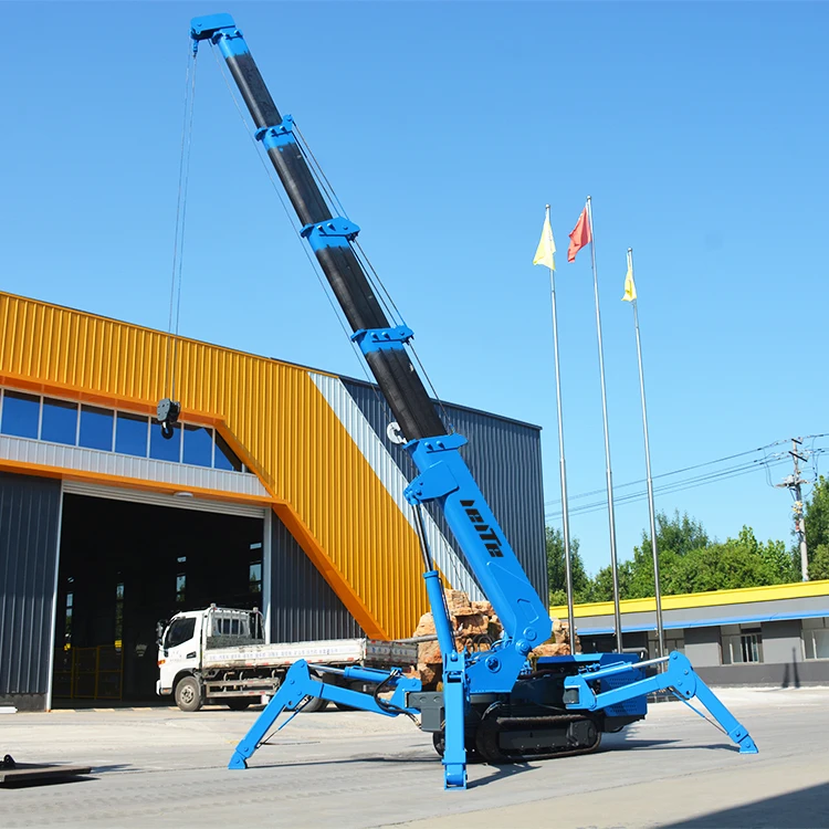 Aerial Work Spider Crane  Portable Floor Hydraulic Small Crane for Warehouse Construction Lifting Equipment Mini Hoist Cranes