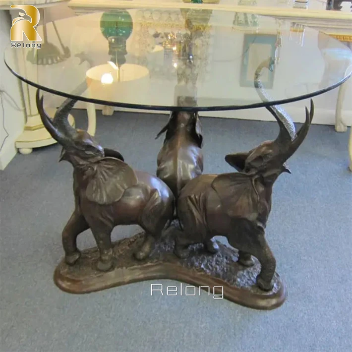 Customized Home Decor Top Modern Style Living Furniture Bronze Elephant