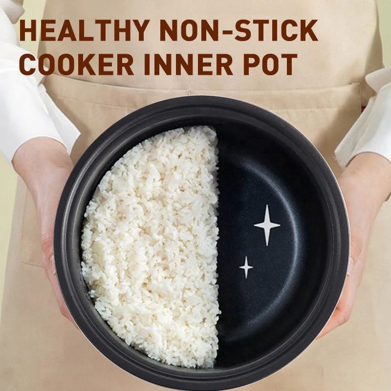 Smart Digital Mini Commercial Electric Gas Rice Cooker with Stainless Steel Inner Pot Square Shape for Household Use Drum Design