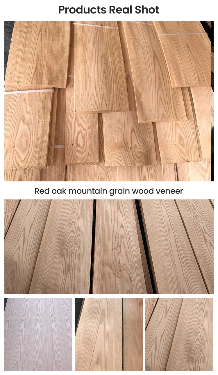 Customizable Mountain/straight Grain Natural Wood Veneer 0.45mm 0.5mm 0