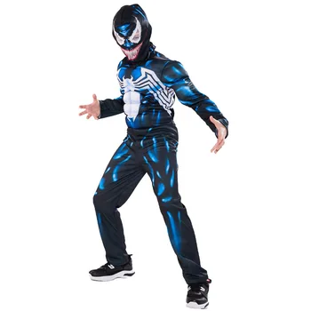 Kids Venom Costume Cosplay Superhero Costumes Suit Jumpsuit Bodysuit Halloween Costume For Boys