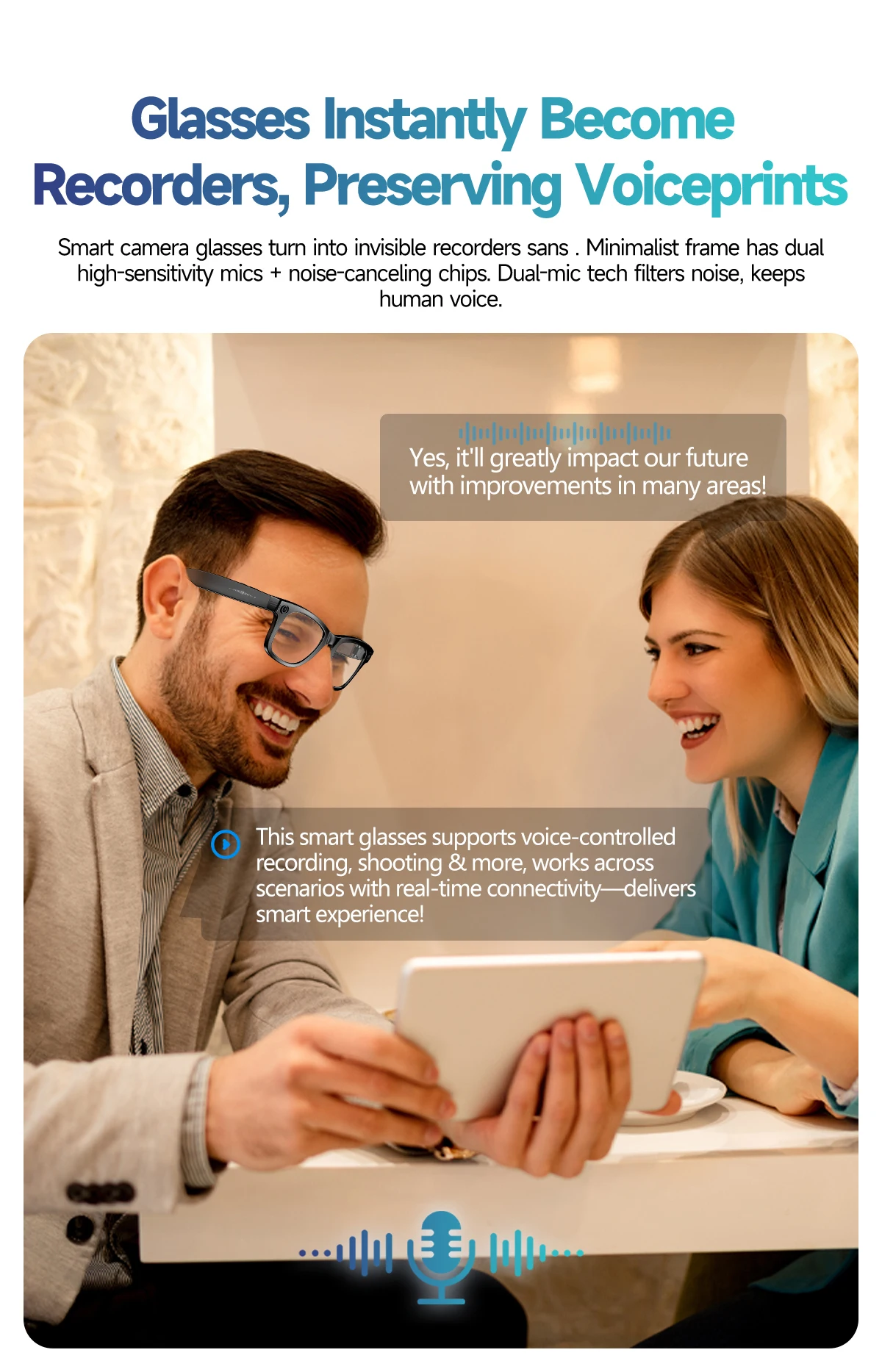  GS4 MAX Smart Glasses Intelligent Recognition 8MP Camera Video Recording Al Translation Smart Wearable Headset 2026