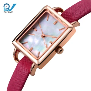 Luxury Women's Sport Fashion Watch Stainless Steel Case Leather Strap Sellita SW1000 Movement Custom Brand