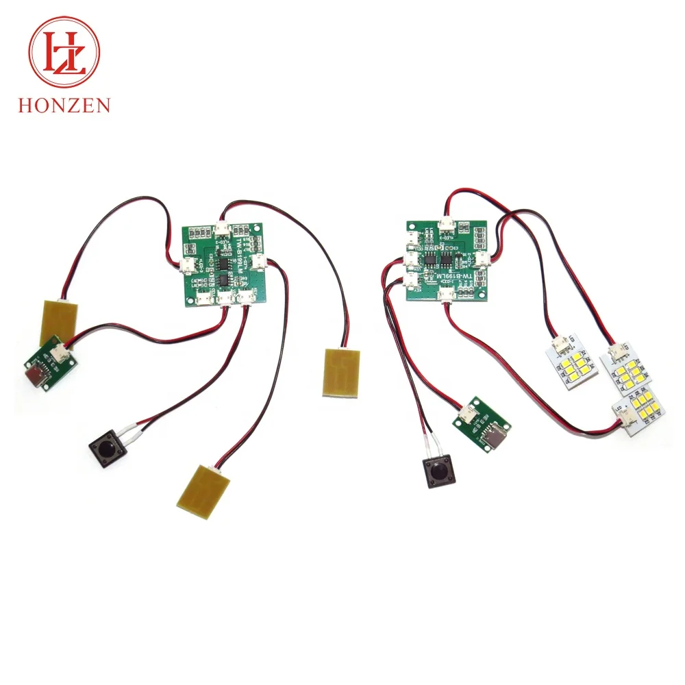 Rechargeable Usb Small Pcb with 18pcs Smd Led Lighting Module