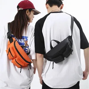 Durable Waterproof Polyester Barrel-Shaped Belt Bag Zipper Closure Unisex Outdoor Use-Fashion Sport Running OEM