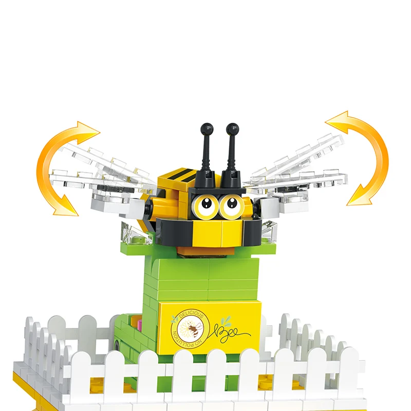 COGO New Build Block Series Construction Kids Bricks Plastic Farm Building Blocks Set