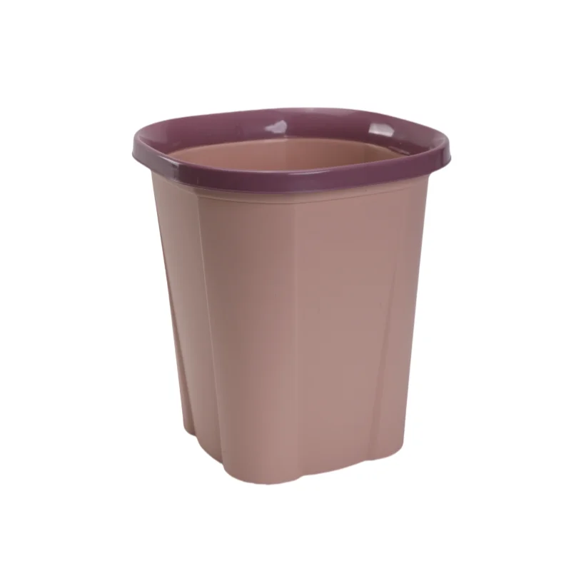 6L Thickened PP Plastic Trash Can with Open Top Structure for Household Use in Living Room Kitchen Bedroom Residual Waste Basket