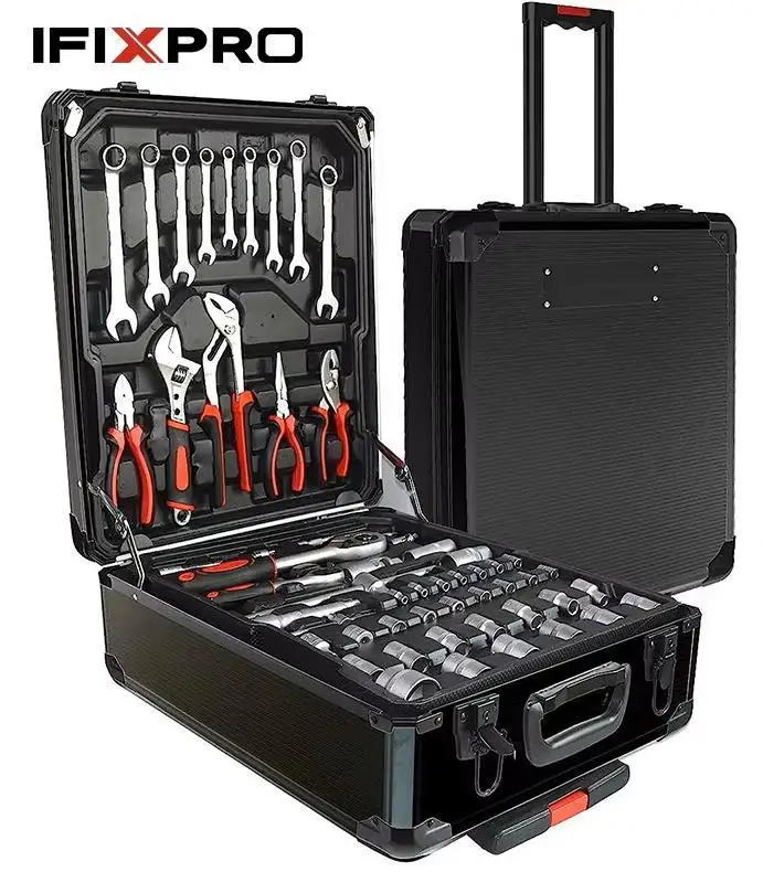 899 Pcs Tool Kit for Home Color Customization Metal Tool Set Household Tool Box Set Mechanic Tools Set Box