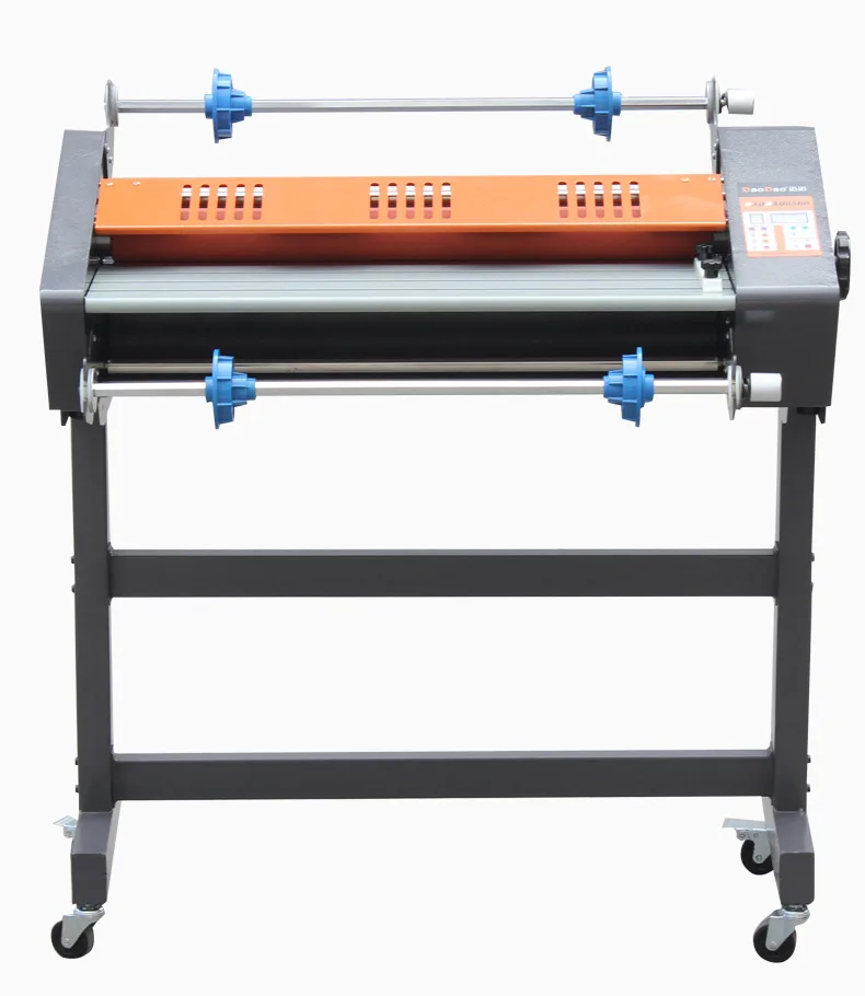 A1 Size 635mm/25 Inches  Paper Single Double Sides Hot and Cold Roll Laminator Sticker Label Laminating Machine with Stand