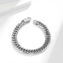 Fashion Men Jewelry Silver Black Gold Stainless Steel Bracelet Magnet Watch Band Chain Bracelet for Men Stainless Steel Jewelry