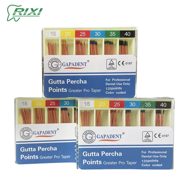 Dental Gutta Percha Paper Points Dental Teeth Filling Material Gutta